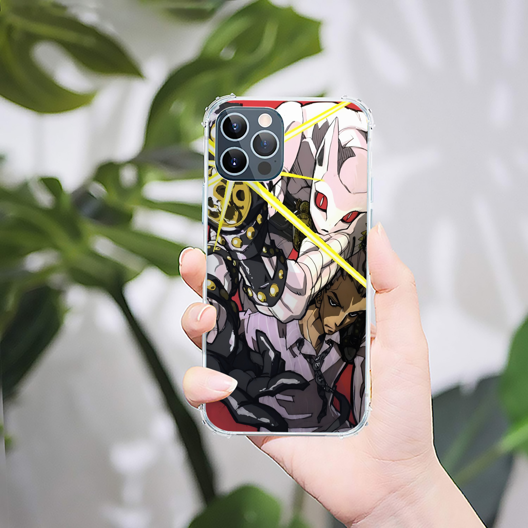 （画像用） ジョジョの奇妙な冒険 JoJo's Bizarre Adventure 【iPhone 12シリーズ対応】透明スマホケース（クリアソフトケース）
